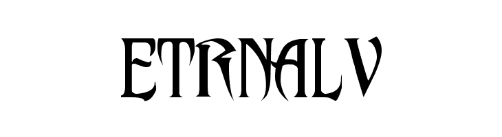 ETRNALV PentaGram s Malefissent Font