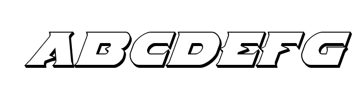 Indigo Demon 3D Italic  Free Fonts Download