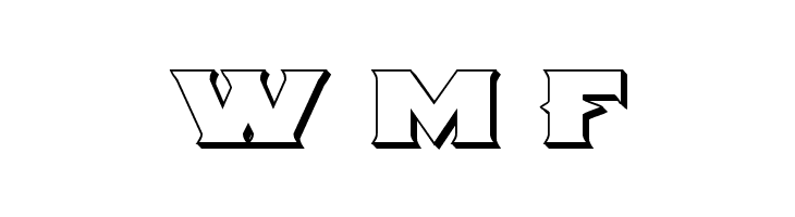 Indigo Demon 3D  Free Fonts Download