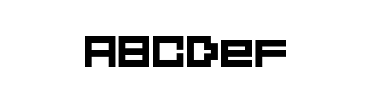 5Didgit Solid Regular  Free Fonts Download