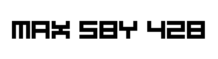 5Didgit Solid Regular  Free Fonts Download