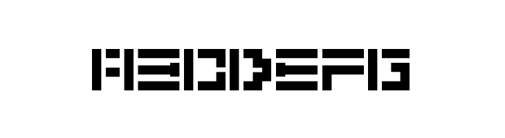 5Didgit Stencil Regular  Free Fonts Download