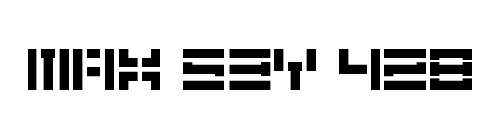 5Didgit Stencil Regular  Free Fonts Download