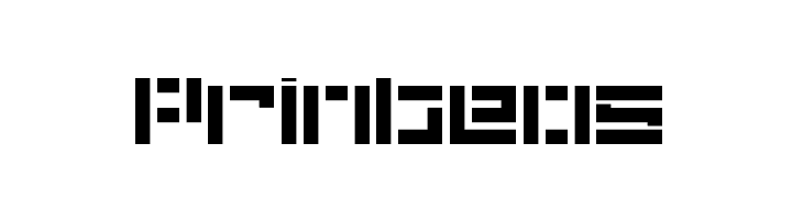 5Didgit Stencil Regular  Free Fonts Download