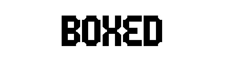 BOXED 5Metrik Black Regular Font