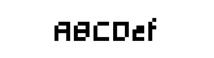 5Mikropix Regular  Free Fonts Download