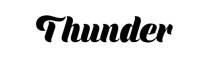 Thunder Shine Personal Use Font