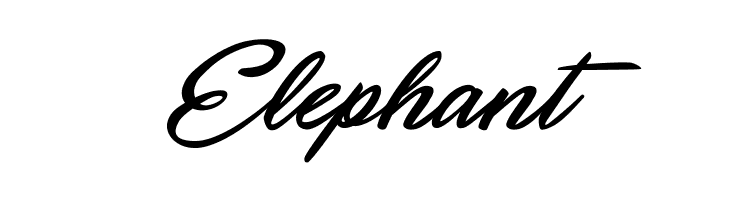 Elephant September Five Personal Use Font