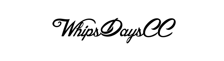 WhipsDaysCC Blessed Day Font