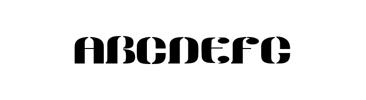 Modern Stencil Personal Use  Free Fonts Download