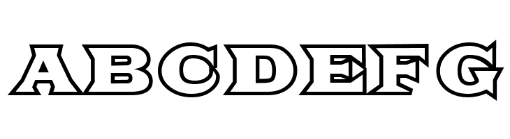 Fat Legs Outline  Free Fonts Download