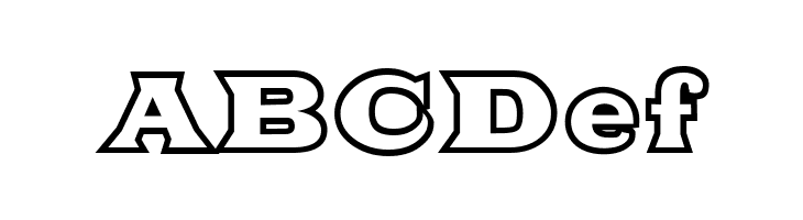 Fat Legs Outline  Free Fonts Download