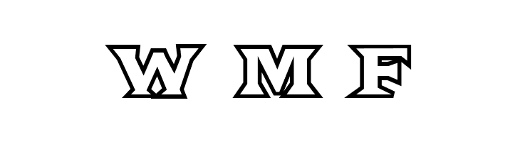 Fat Legs Outline  Free Fonts Download