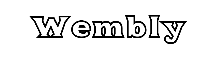 Fat Legs Outline  Free Fonts Download