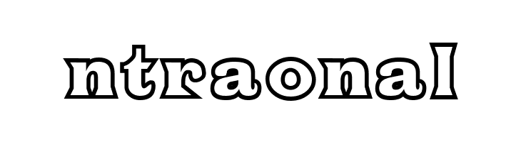 Fat Legs Outline  Free Fonts Download