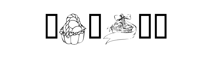 KR Easter Baskets  Free Fonts Download