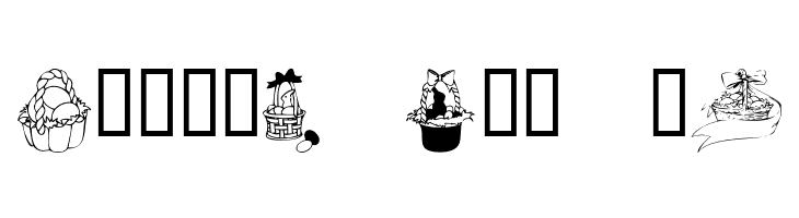 KR Easter Baskets  Free Fonts Download