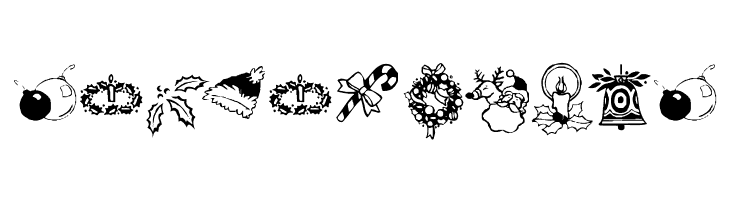 KR Christmas Dings Two  Free Fonts Download