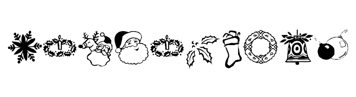 KR Christmas Dings Two  Free Fonts Download