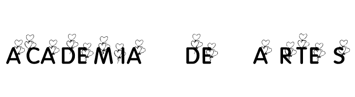 KR Heart Balloons  Free Fonts Download