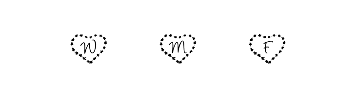 KR Heart of Flowers  Free Fonts Download