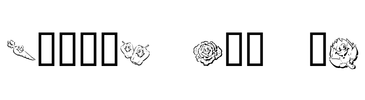 KR Happy Veggies!  Free Fonts Download