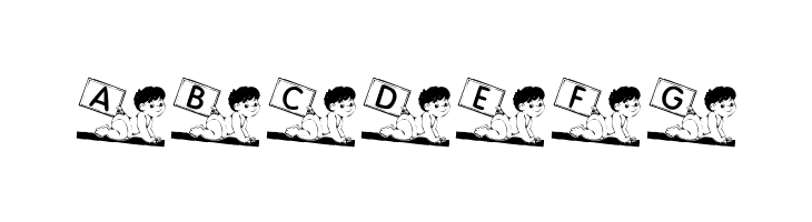 KR For Baby B  Free Fonts Download
