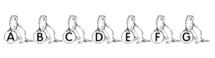 KR A Ferret for Angel  Free Fonts Download