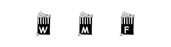 KR Popcorn Time!  Free Fonts Download