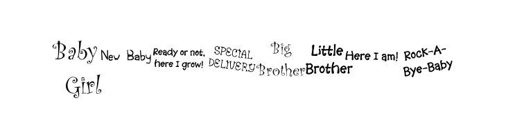 KR Scrappin Babies  Free Fonts Download