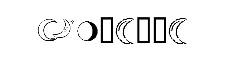 KR Crescent Moons  Free Fonts Download