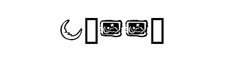 KR Crescent Moons  Free Fonts Download