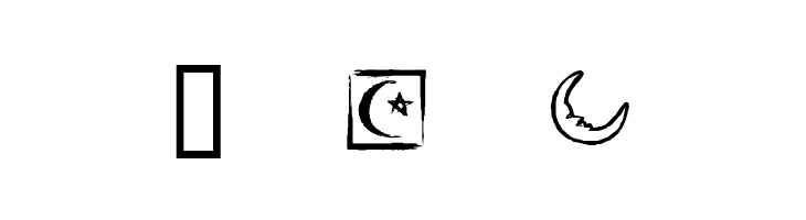 KR Crescent Moons  Free Fonts Download