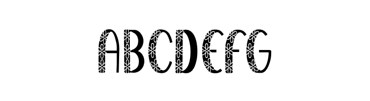 KR Filled With Flowers  Free Fonts Download