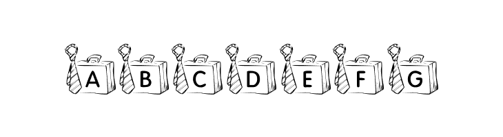 ABCDEFG KR Off To Work! Font