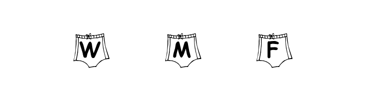 KR Nick's Lil Swimsuit  Free Fonts Download
