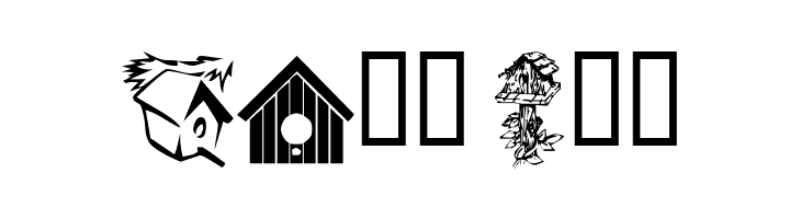 KR Birdhouse  Free Fonts Download
