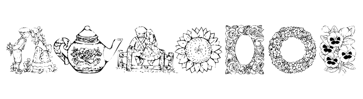 KR Country Flowers  Free Fonts Download