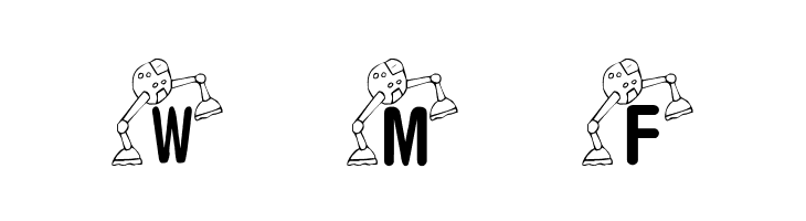 KR Lil' Mike's Robot  Free Fonts Download