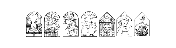 KR Easter Windows  Free Fonts Download