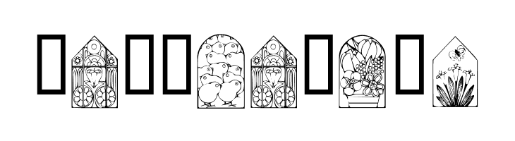 KR Easter Windows  Free Fonts Download