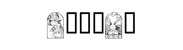 KR Easter Windows  Free Fonts Download