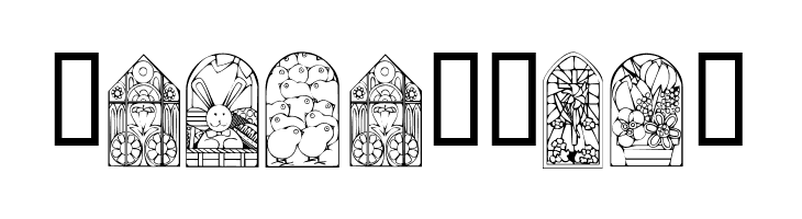 KR Easter Windows  Free Fonts Download