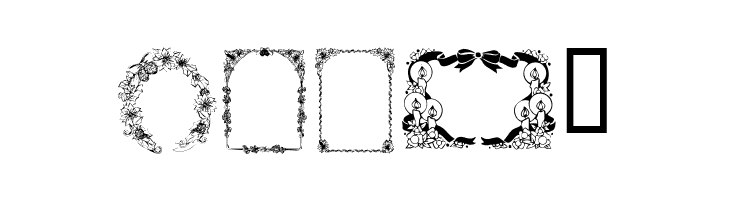 KR Christmas Frames  Free Fonts Download