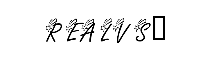 KR Shooting Star [Left]  Free Fonts Download