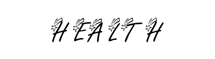 KR Shooting Star [Left]  Free Fonts Download