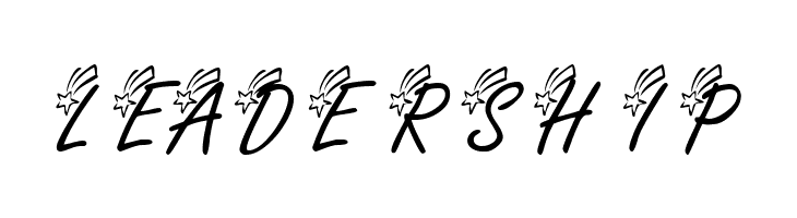 KR Shooting Star [Left]  Free Fonts Download
