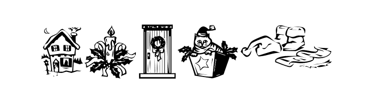 KR Christmas Dings 2004 Three  Free Fonts Download