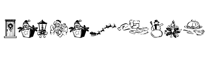 KR Christmas Dings 2004 Three  Free Fonts Download