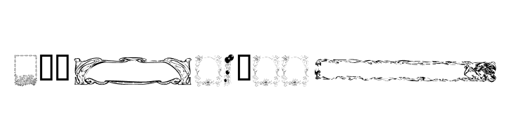 KR Fab Frames and Borders  Free Fonts Download